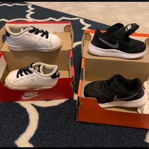 Two pair of Toddler Nike sneakers